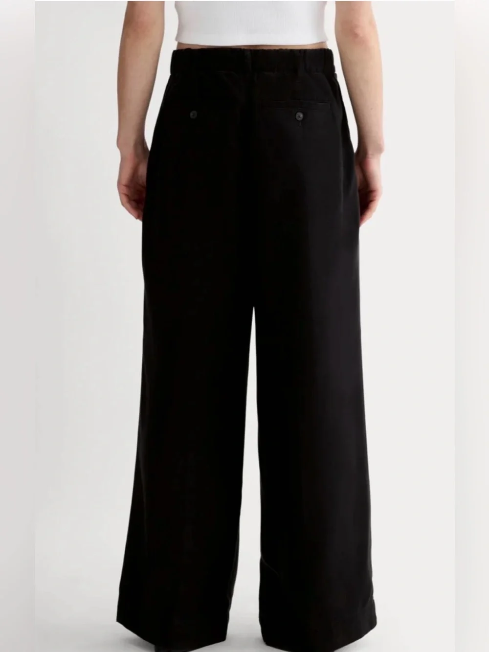 New Everlane THE TROUSER IN BUTTERSOFT Black  Size 14 - Picture 12 of 12
